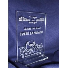 Troféu em acrilico